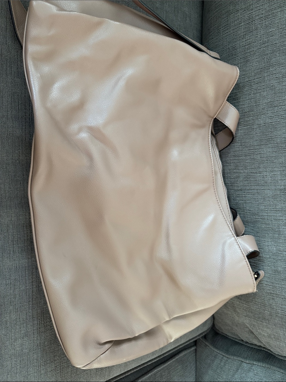 a new day Beige/Taupe Pebble-Texture Tote with Shoulder Strap - Picture 4 of 5